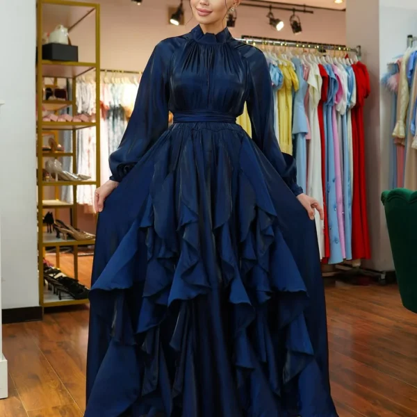 Elena Ruffles-Maxi Gown