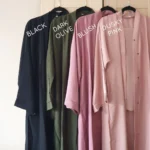 Classic Open Abaya with side pockets