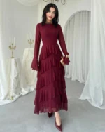 Elara Cascading Ruffle Gown