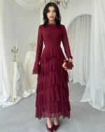 Elara Cascading Ruffle Gown