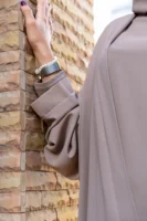 Elegant Modest Abaya Set - Beige