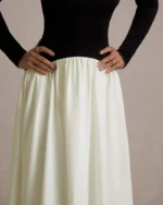 Benedetta Black & Cream Maxi Dress