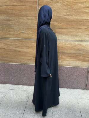 Black Button abaya