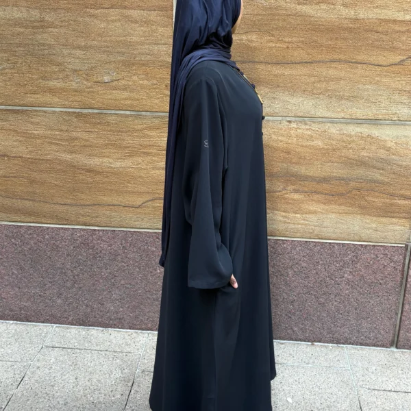 Black Button abaya