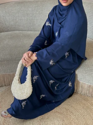 Floral Navy Blue