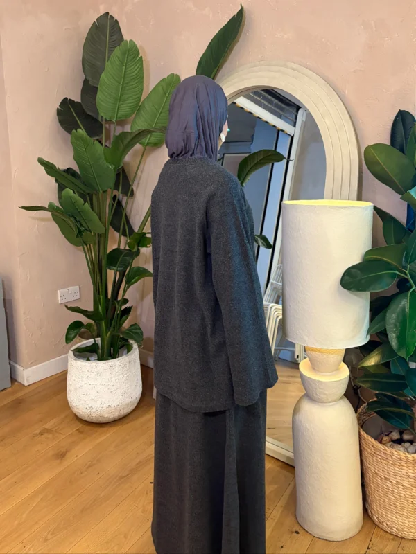 Corduroy Two Piece Set – Dark Grey