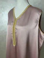 Aa Kimono et Kmis en Soie -Rose poudré
