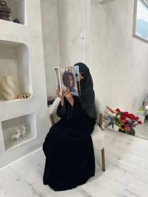 Black Velvet Abaya