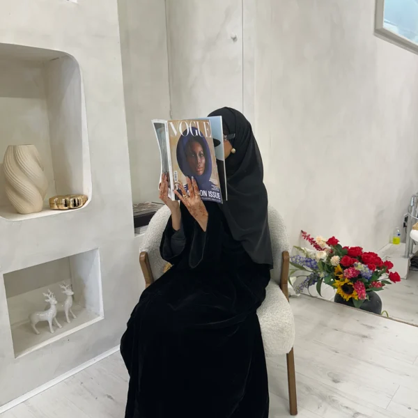 Black Velvet Abaya