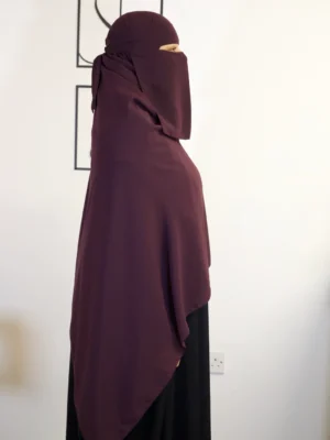 Niqab Set - Deep Purple