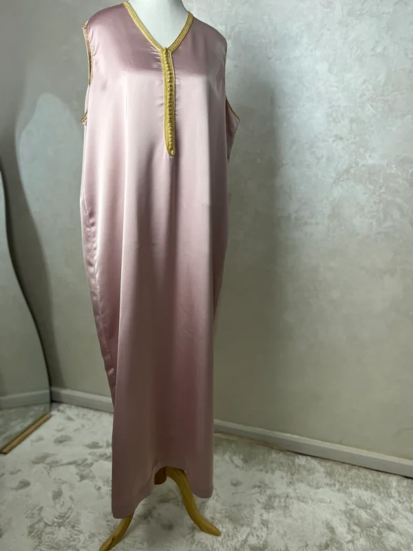 Aa Kimono et Kmis en Soie -Rose poudré