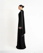 Black Satin Maxi Skirt