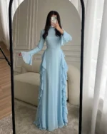 Cascade Ruffle Gown