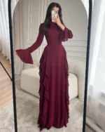 Cascade Ruffle Gown