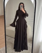 Cascade Ruffle Gown