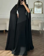 Black Satin Maxi Skirt