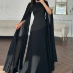 Black Satin Maxi Skirt