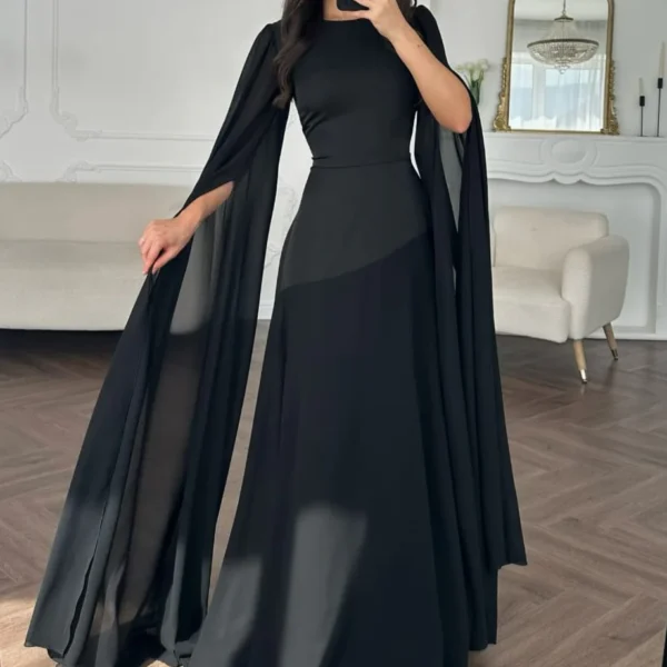 Black Satin Maxi Skirt