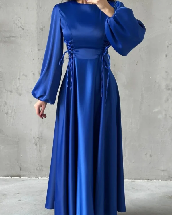 Corset-Laced Lantern Gown
