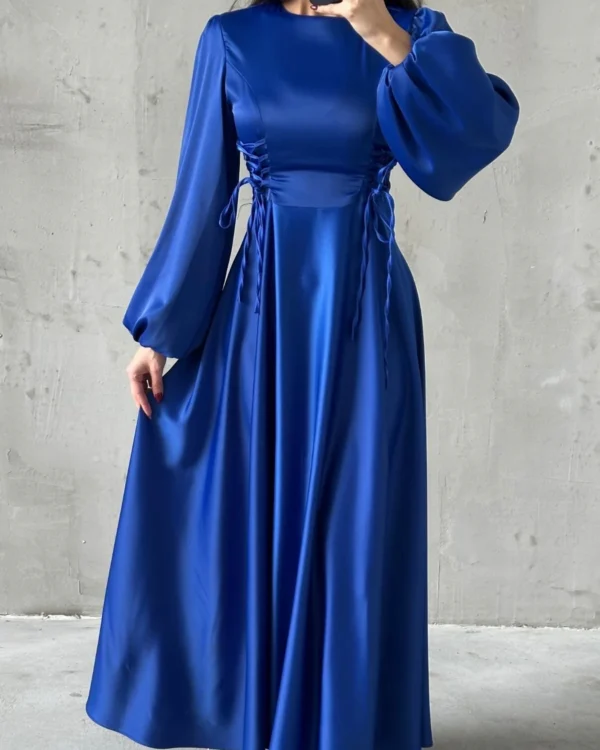 Corset-Laced Lantern Gown