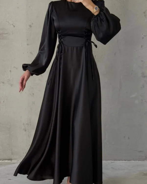 Corset-Laced Lantern Gown