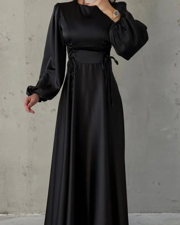 Corset-Laced Lantern Gown