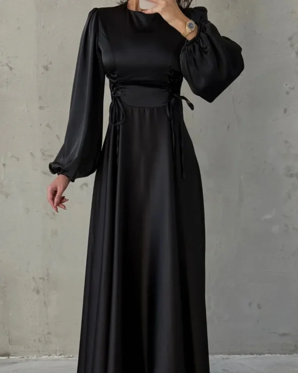 Corset-Laced Lantern Gown