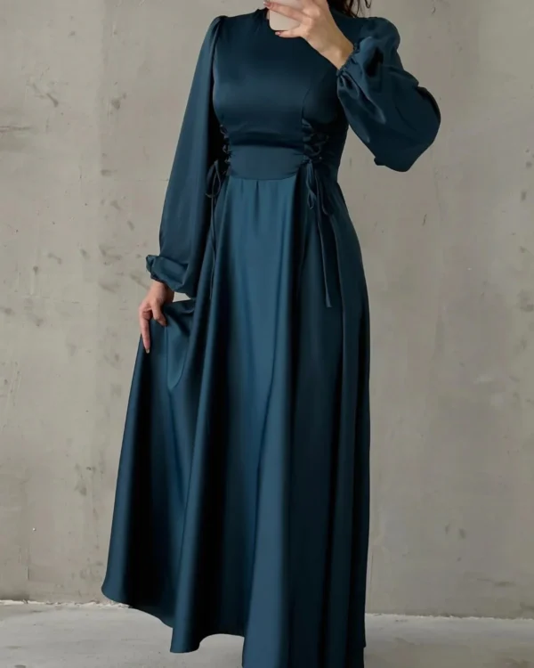 Corset-Laced Lantern Gown
