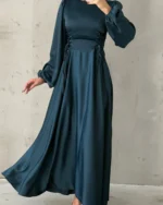 Corset-Laced Lantern Gown