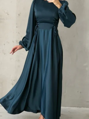 Corset-Laced Lantern Gown