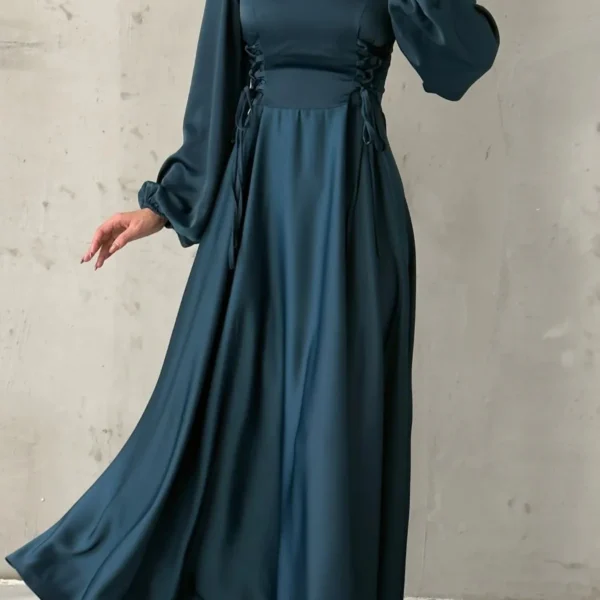 Corset-Laced Lantern Gown