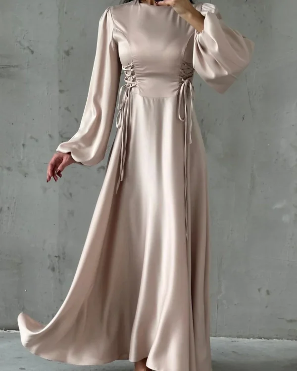 Corset-Laced Lantern Gown