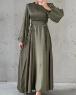 Corset-Laced Lantern Gown