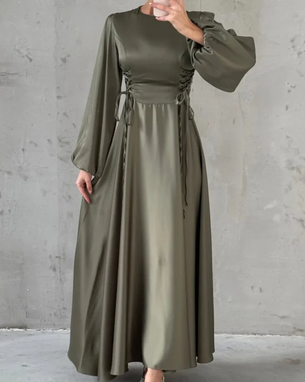 Corset-Laced Lantern Gown
