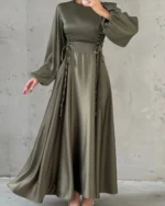 Corset-Laced Lantern Gown