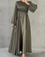 Corset-Laced Lantern Gown
