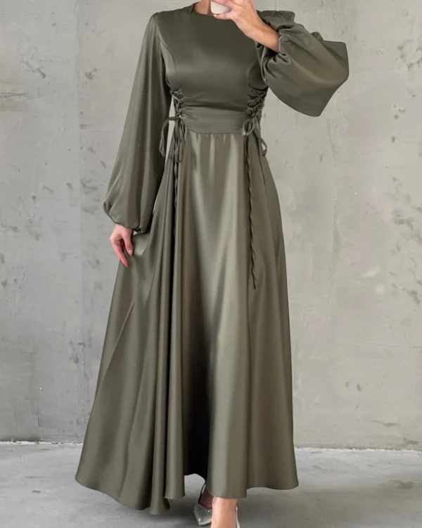 Corset-Laced Lantern Gown