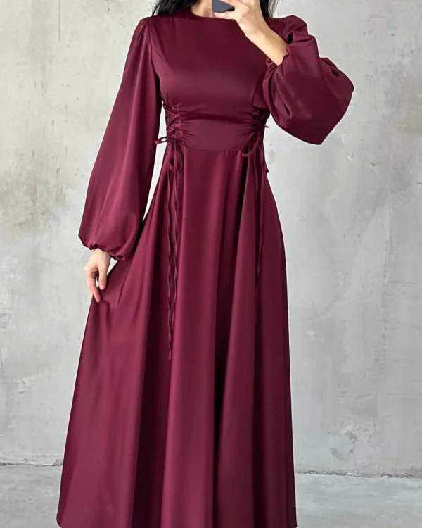 Corset-Laced Lantern Gown