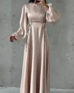 Corset-Laced Lantern Gown