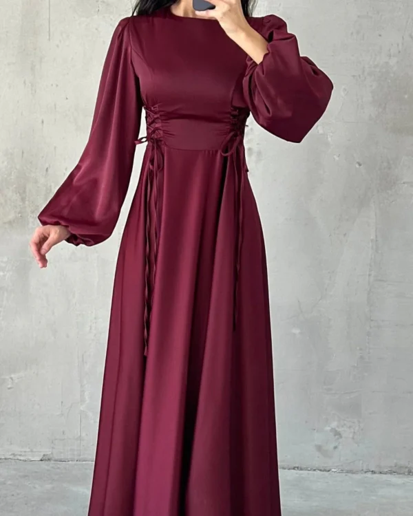 Corset-Laced Lantern Gown