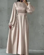 Corset-Laced Lantern Gown