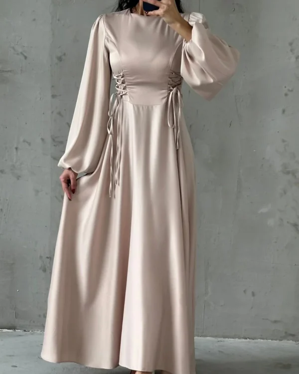 Corset-Laced Lantern Gown