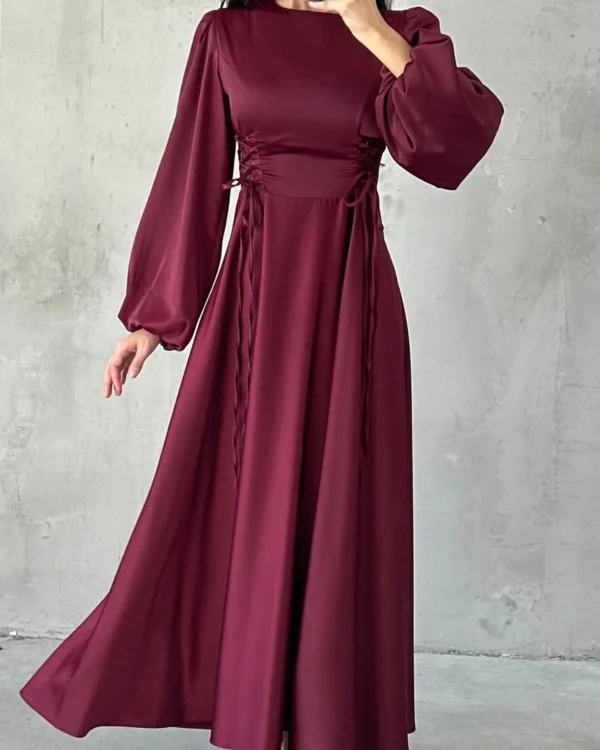 Corset-Laced Lantern Gown