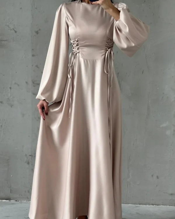 Corset-Laced Lantern Gown
