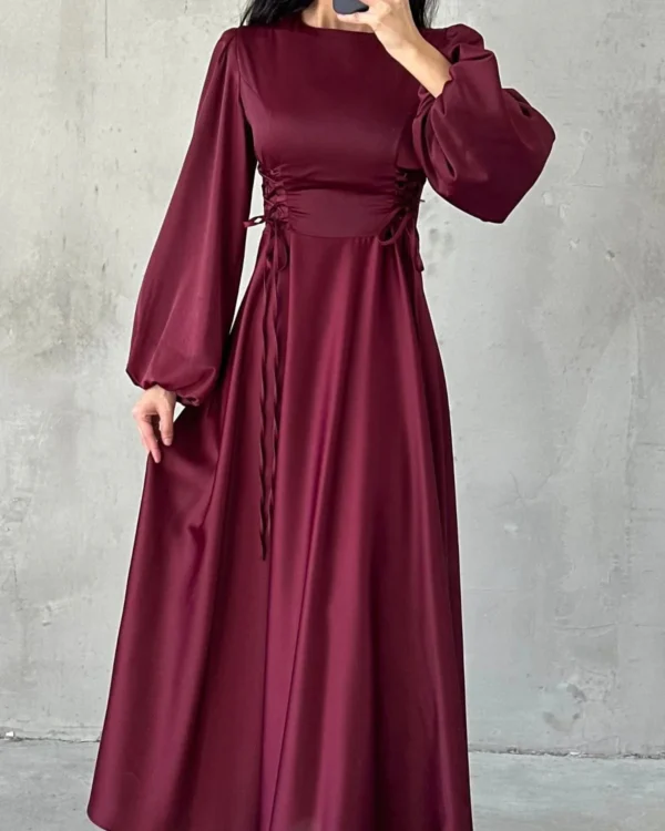 Corset-Laced Lantern Gown