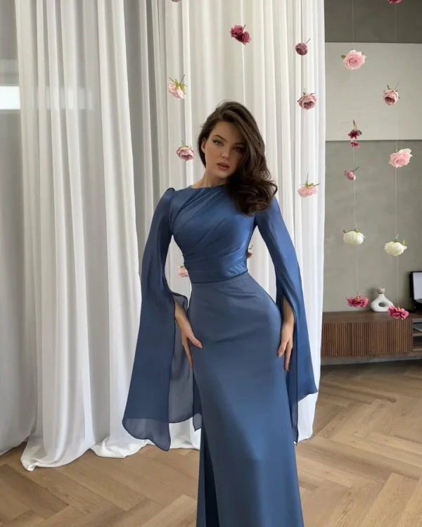 Jasmine Abaya - Sky Blue
