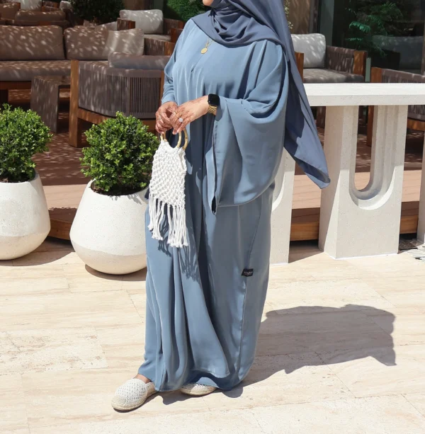 Premium Open Side Khimar with Matching Half Niqab