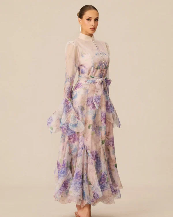Alessia Floral Print Maxi Dress