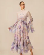 Alessia Floral Print Maxi Dress