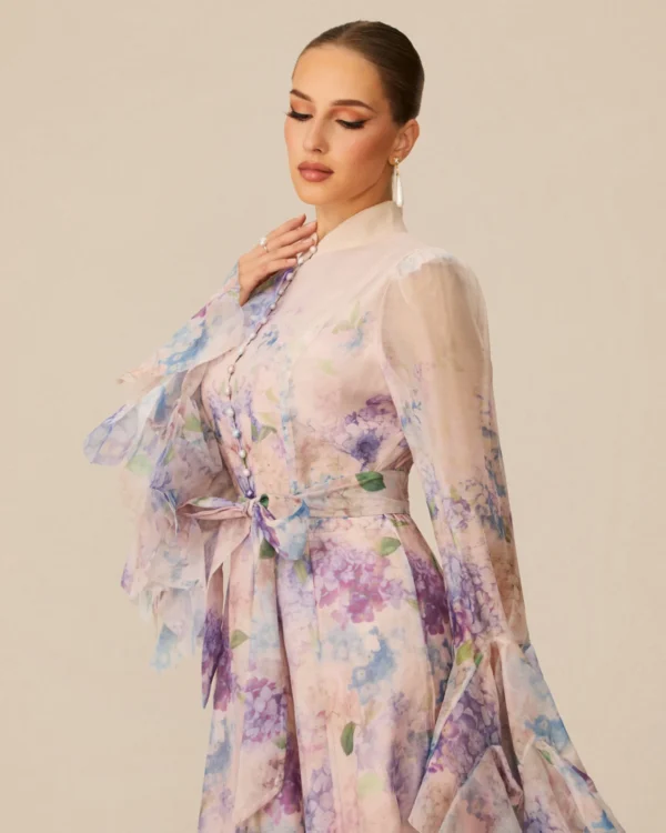 Alessia Floral Print Maxi Dress